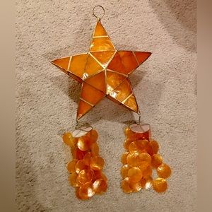 PIER 1 🧡 Capiz shell hanging Star ⭐️